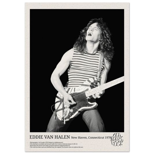 Poster of Eddie Van Halen taken in 1978