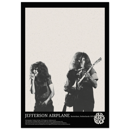 Poster of the rock band Jefferson Airplane taken in 1970