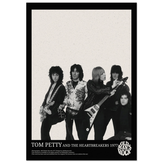 Poster of Tom Petty and The Heartbreakers taken in 1977