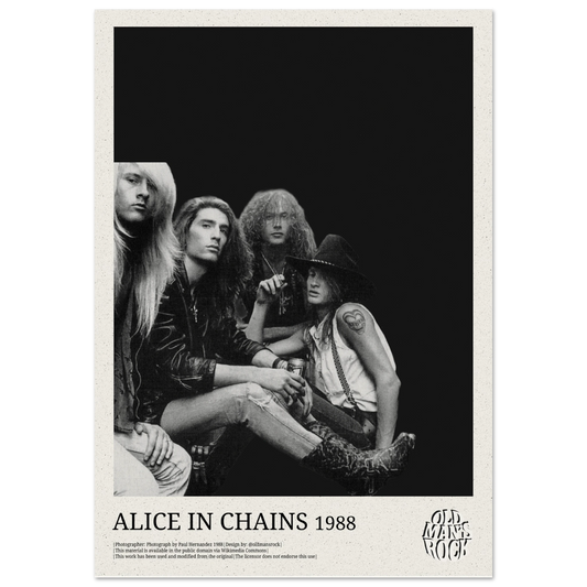 Poster of Alice In Chains taken 1988