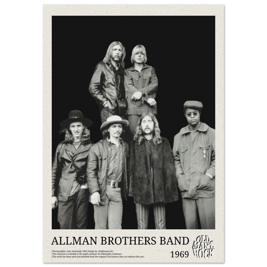Poster of The Allman Brothers Band taken 1969