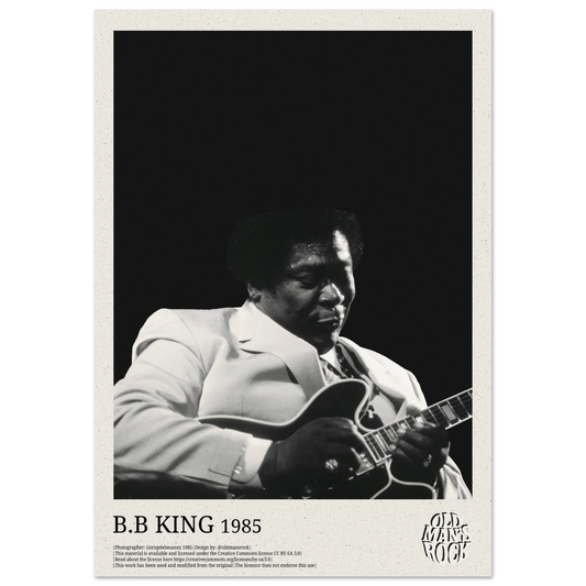 Poster of BB King taken in 1985
