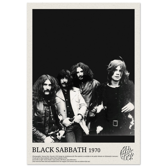 Poster of Black Sabbath taken in 1970