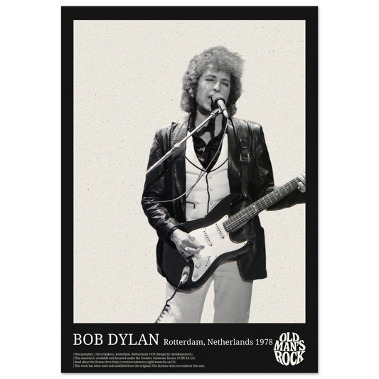 Poster of Bob Dylan taken in 1978