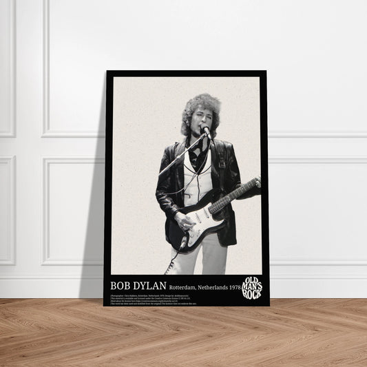 Canvas wall art of Bob Dylan live in concert