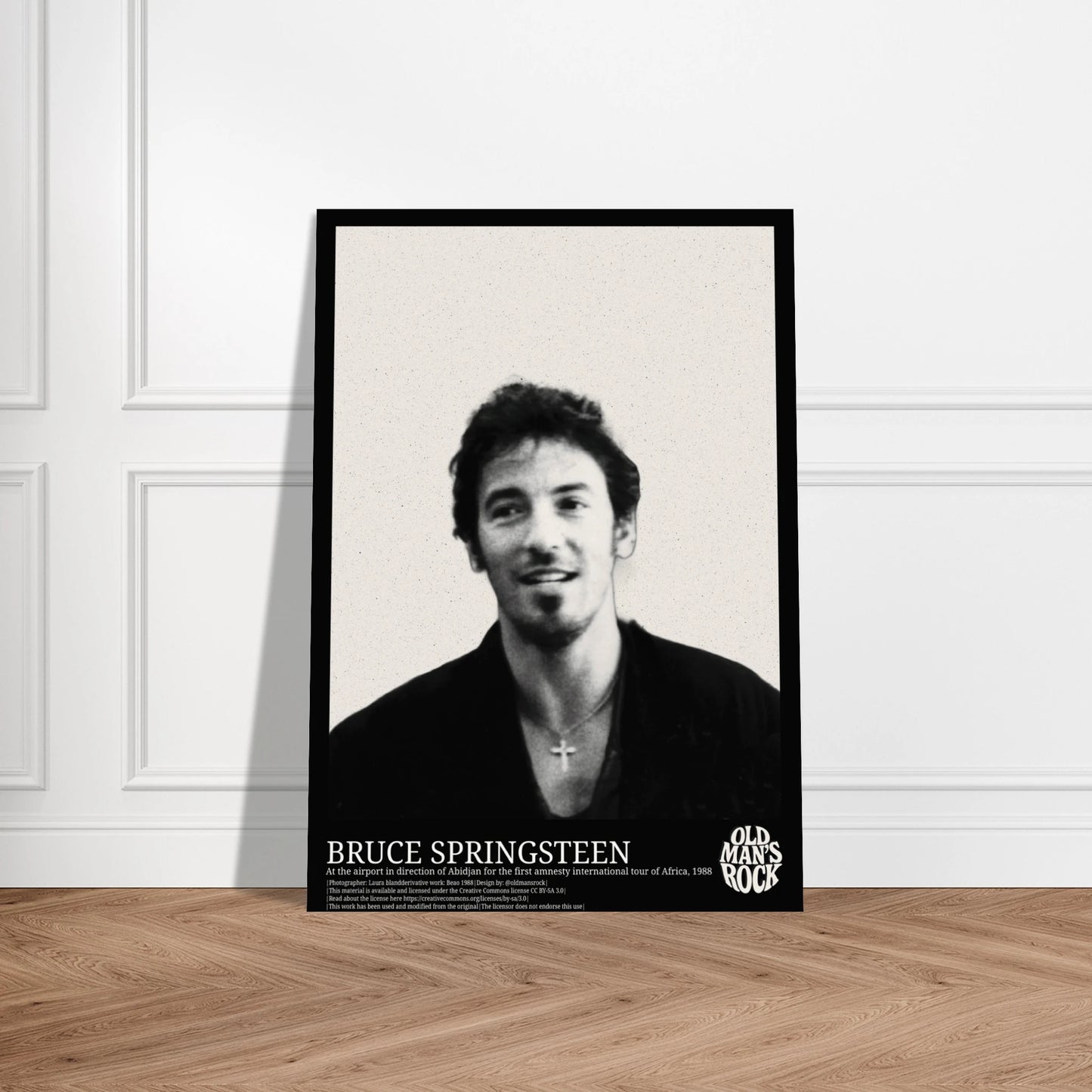Fan art of Bruce Springsteen, portrait taken in 1988