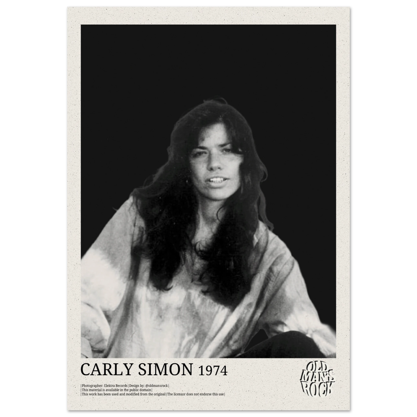 Poster of Carly Simon taken in 1978