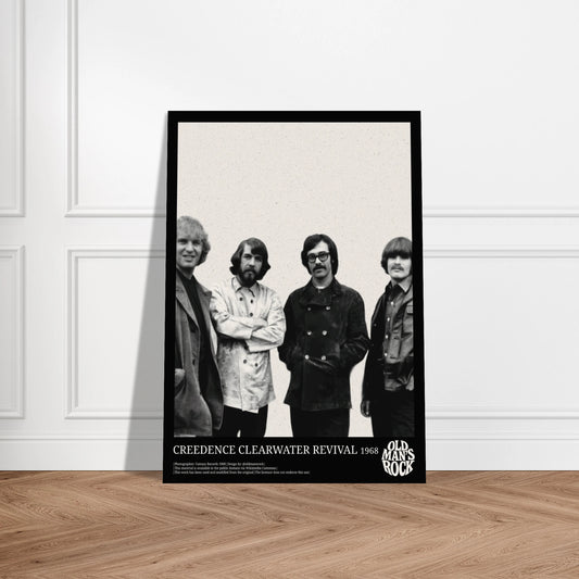 Wall art of the rock band Creedence