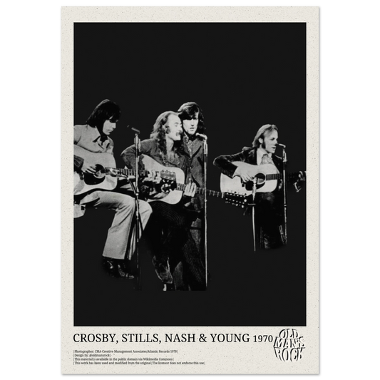 Poster of Crosby, Stills, Nash and Young taken in 1970