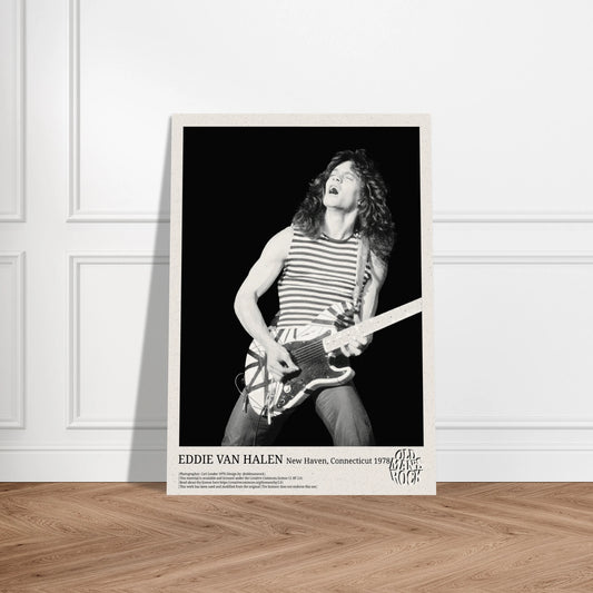 Portrait of Eddie Van Halen live in concert