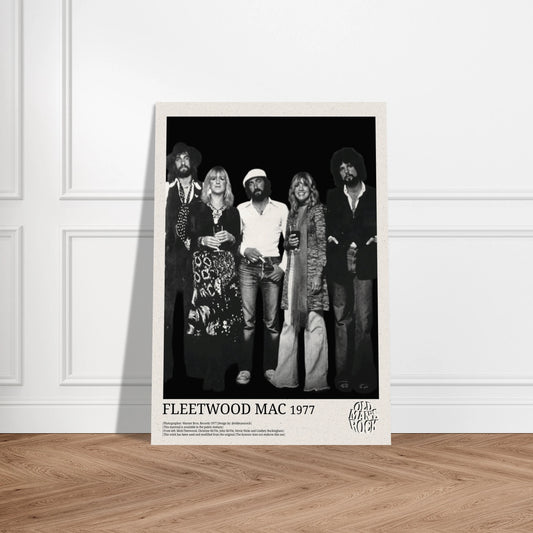 Portrait of the rock band Fleetwood Mac in 1977