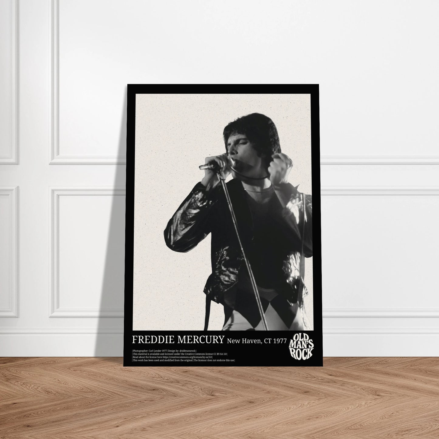 Print of Freddie Mercury performing live