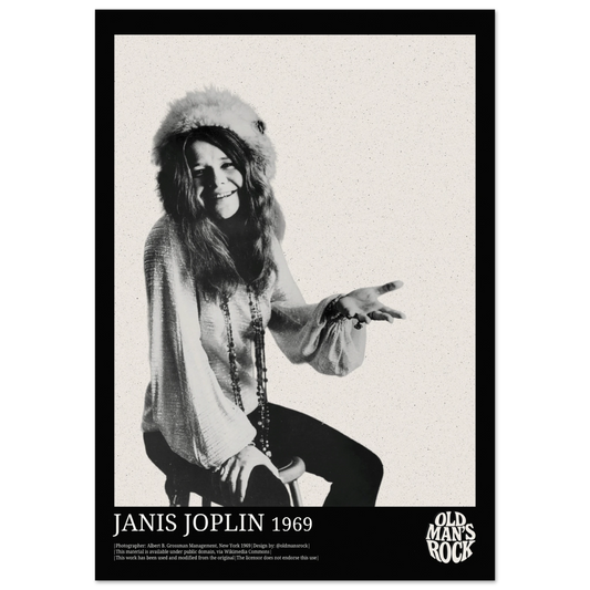 Poster of Janis Joplin taken in 1969