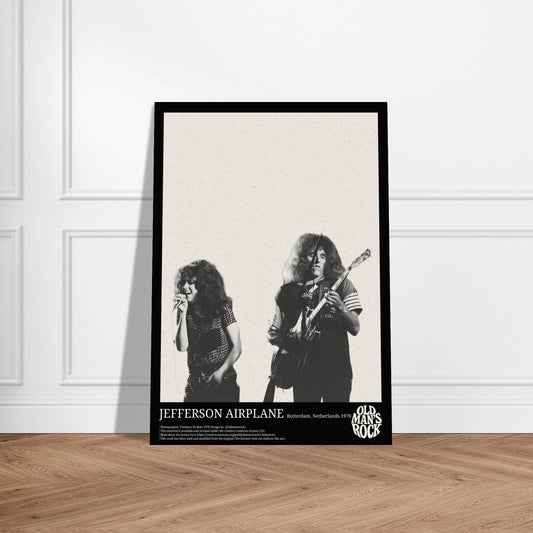 Portrait poster of psychedelic rock band Jefferson Airplane