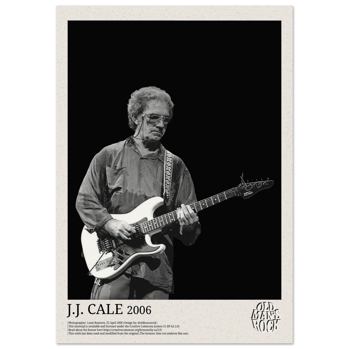 Poster of J.J. Cale taken in 2006