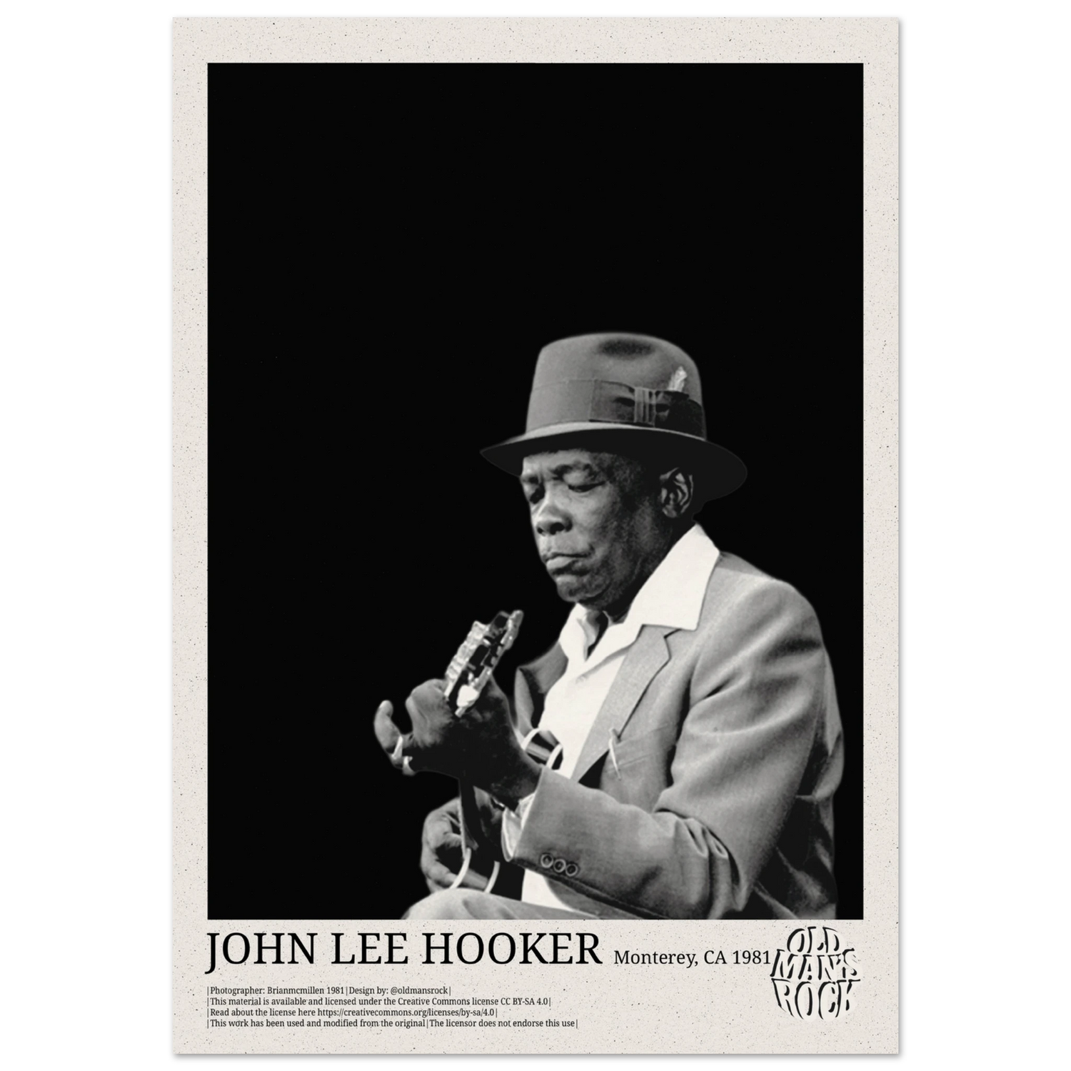 Poster of John Lee Hooker 1981 poster