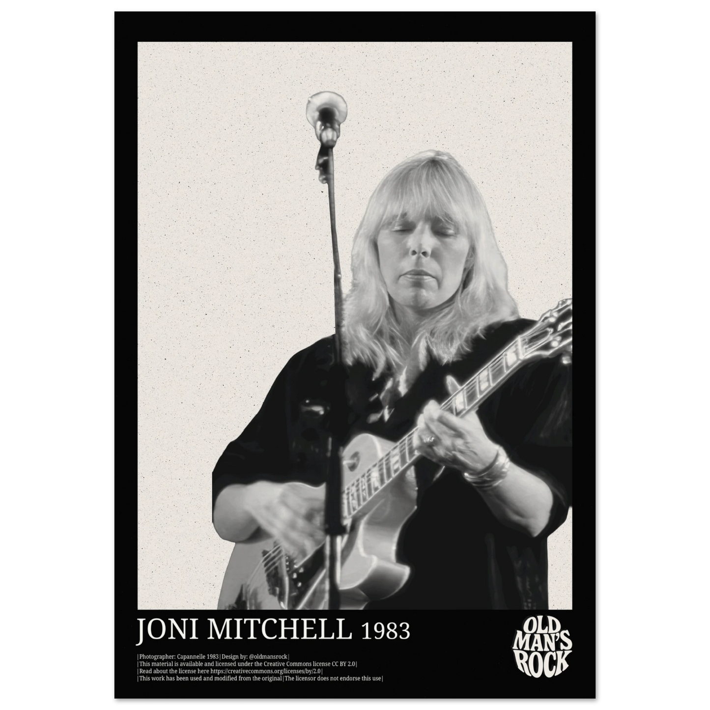 Poster of Joni Mitchell taken 1983