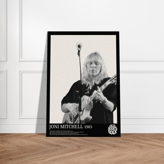 Portrait of Joni Mitchell in 1983