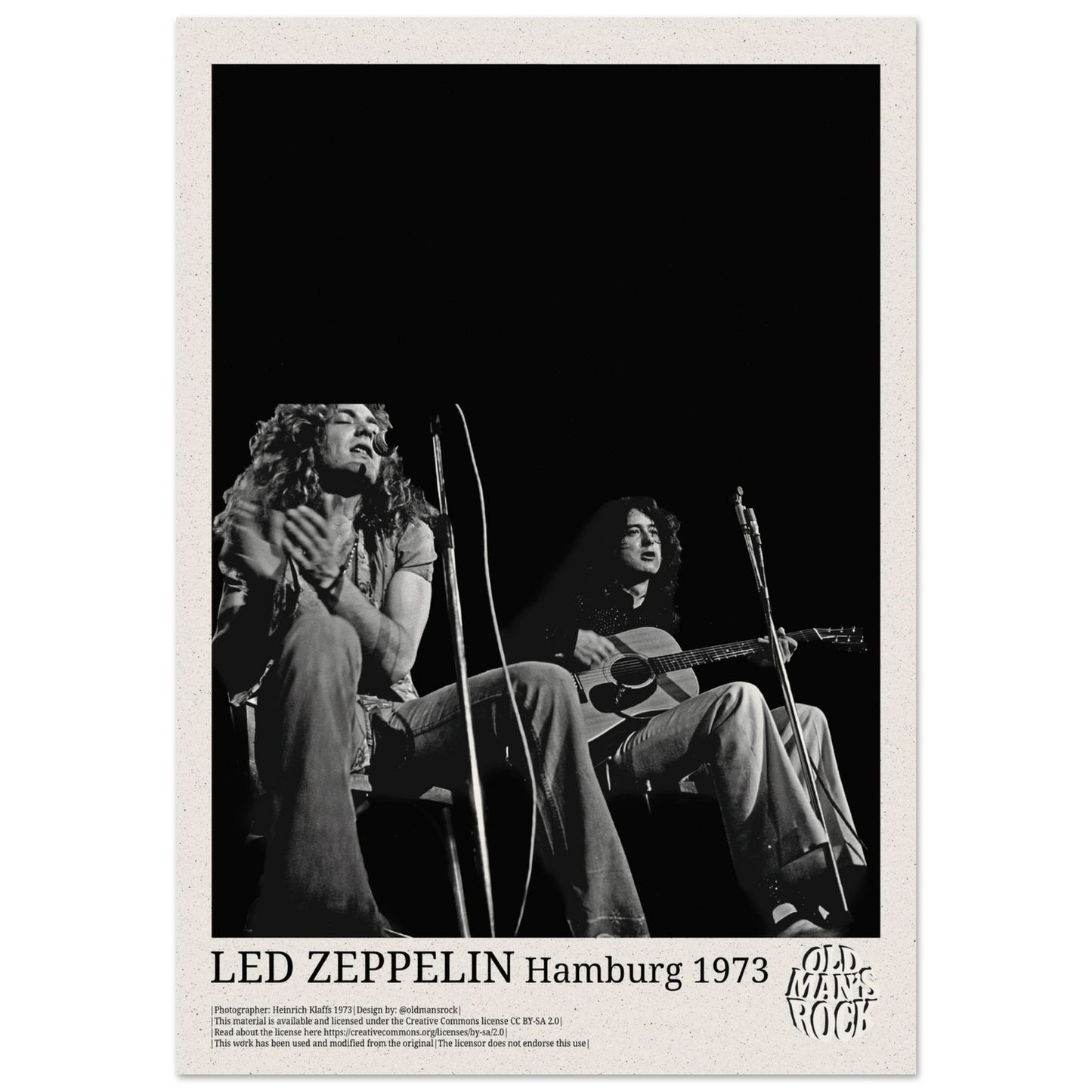Poster of Led Zeppelin taken 1973