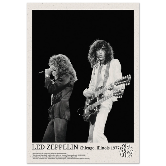 Poster of Led Zeppelin taken in 1977