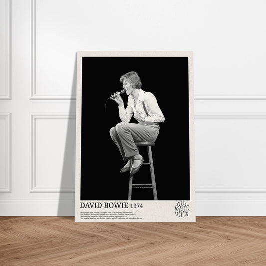 Poster of David Bowie in concert