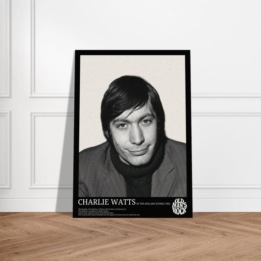 Fan art poster of Rolling Stones drummer Charlie Watts