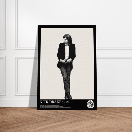 Portrait of Nick Drake posing in 1969. 