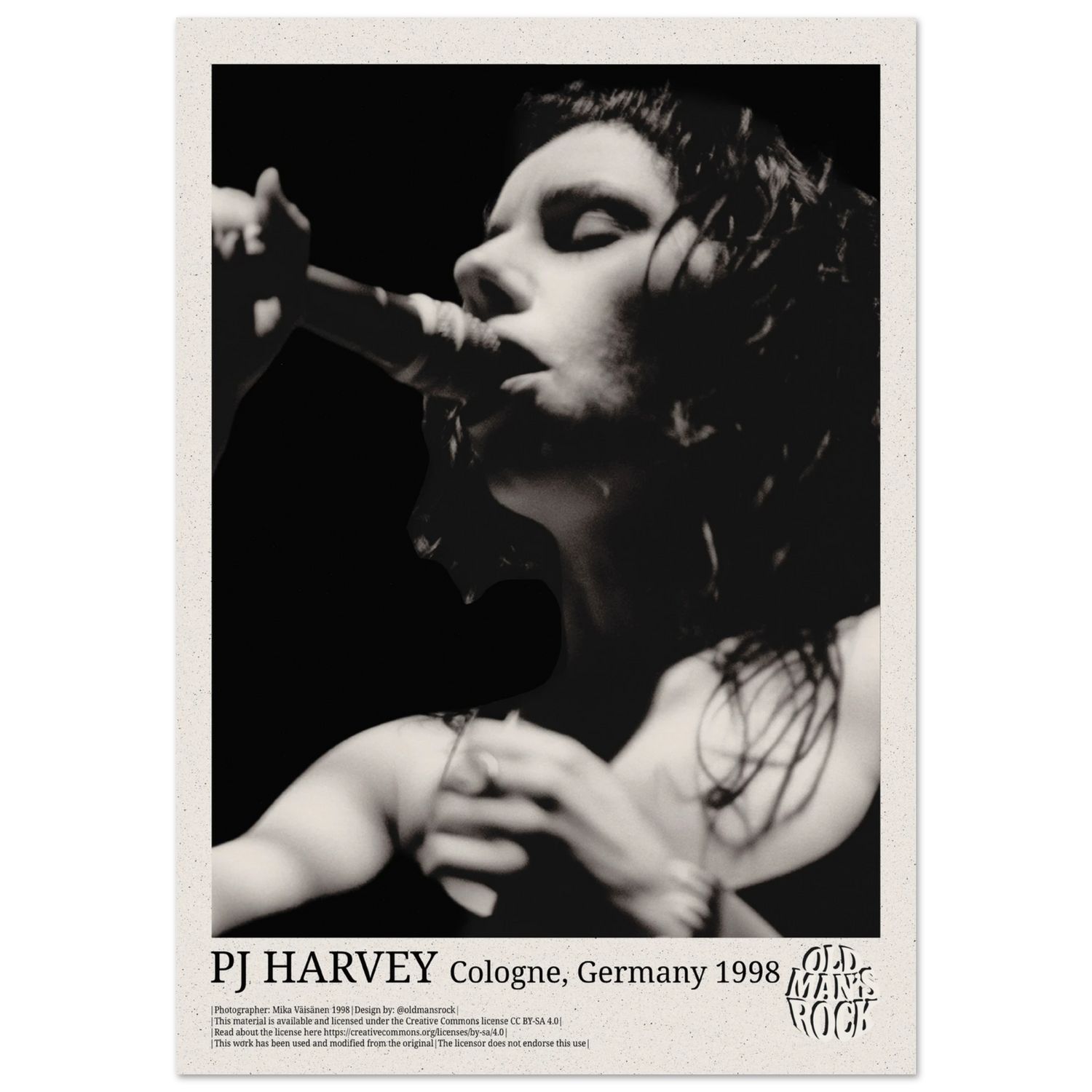 Poster of PJ Harvey taken 1998