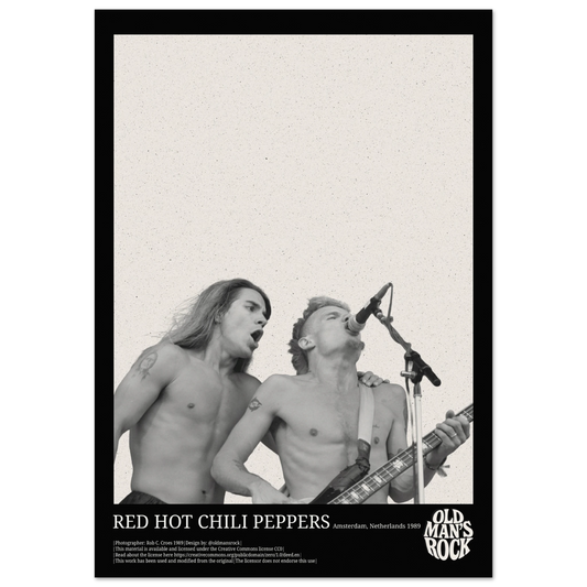Poster of Flea and Anthony Kiedis from Red Hot Chili Peppers taken in 1989