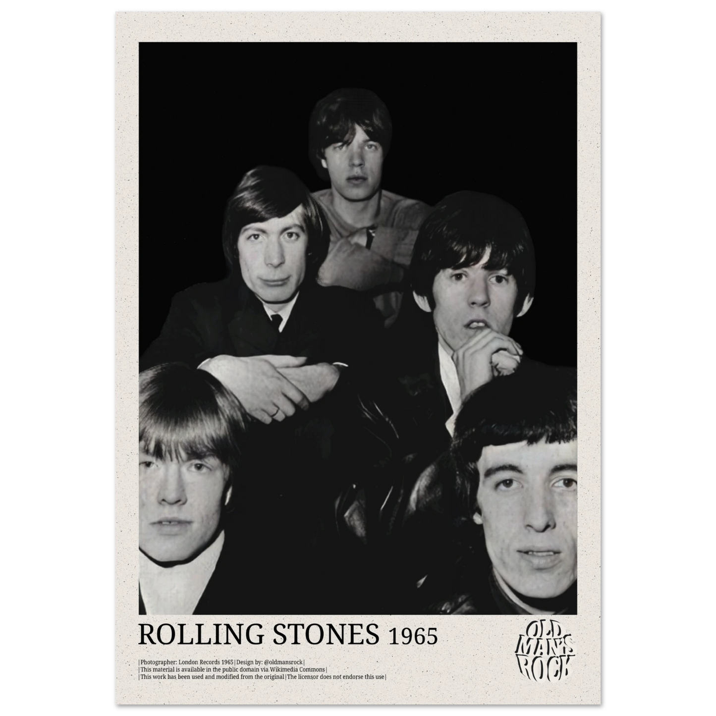 Poster of Rolling Stones taken 1965