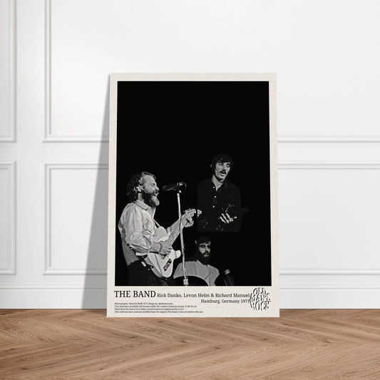 Portrait poster of The Band in concert 1971