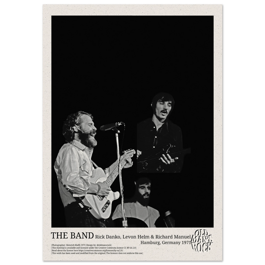 Poster of Rick Danko and Levon Helm of The Band taken in 1971