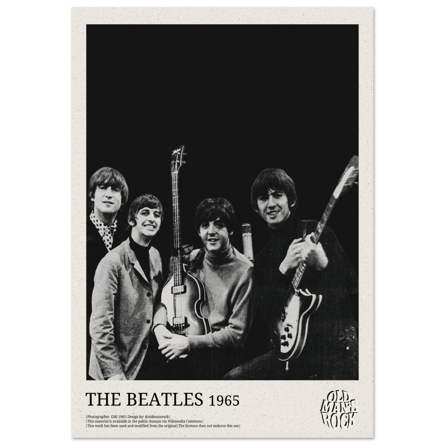 Poster of The Beatles taken in 1965