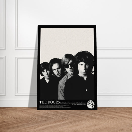 Portrait of The Doors posing in 1966. 