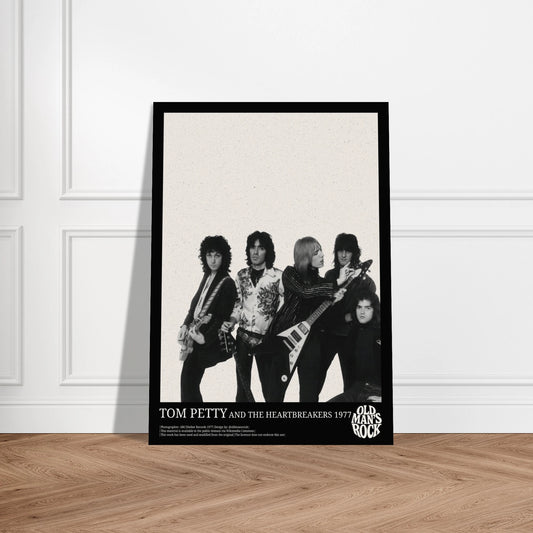 Portrait poster of Tom Petty in 1977. 